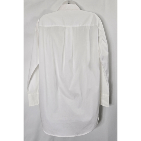 J. McLaughlin White Boyfriend Button Down Top - Picture 6 of 8